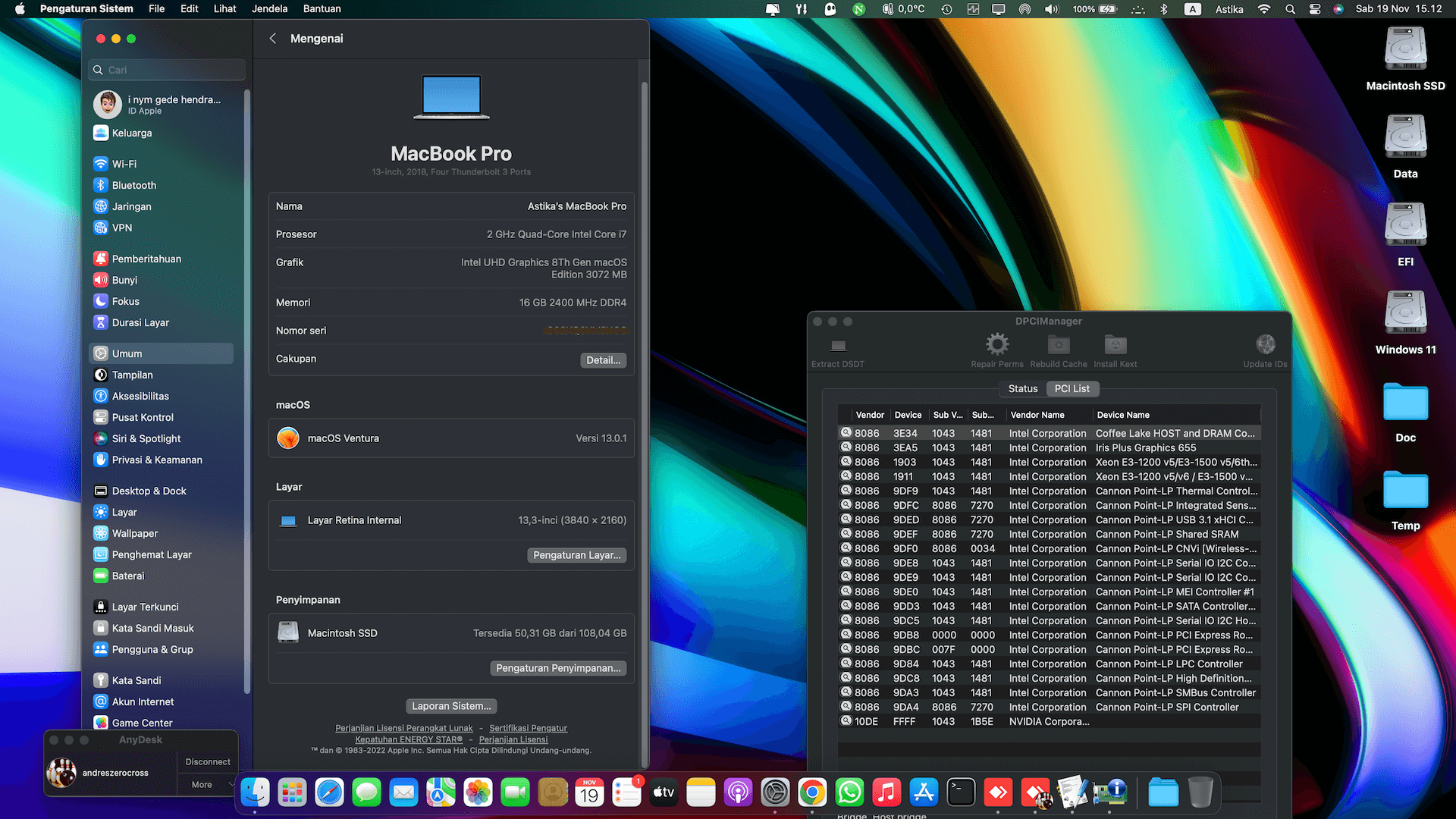 Asus ZenBook Q536FD 3rd [WhiskeyLake   Intel UHD 620 + I2C]   OpenCore 2